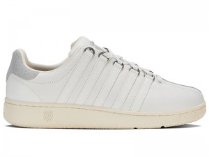 K-Swiss CLASSIC VN Lifestyle Ayakkabı Erkek Gri Mor Beyaz | 48720UCSV