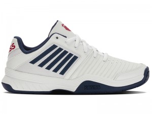 K-Swiss COURT EXPRESS Tennis Erkek Beyaz Mavi | 76293IXAW