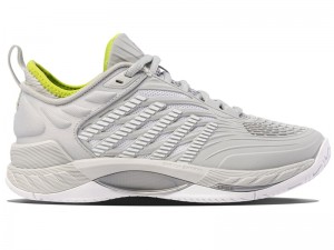 K-Swiss HYPERCOURT SUPREME 2 Tennis Kadın Gri Mor Beyaz | 71836XKNA