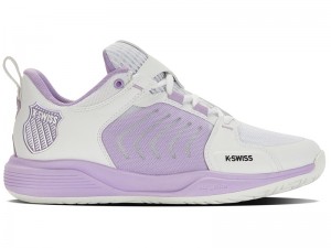 K-Swiss ULTRASHOT TEAM Tennis Kadın Beyaz Mor Pembe | 93710RYAM