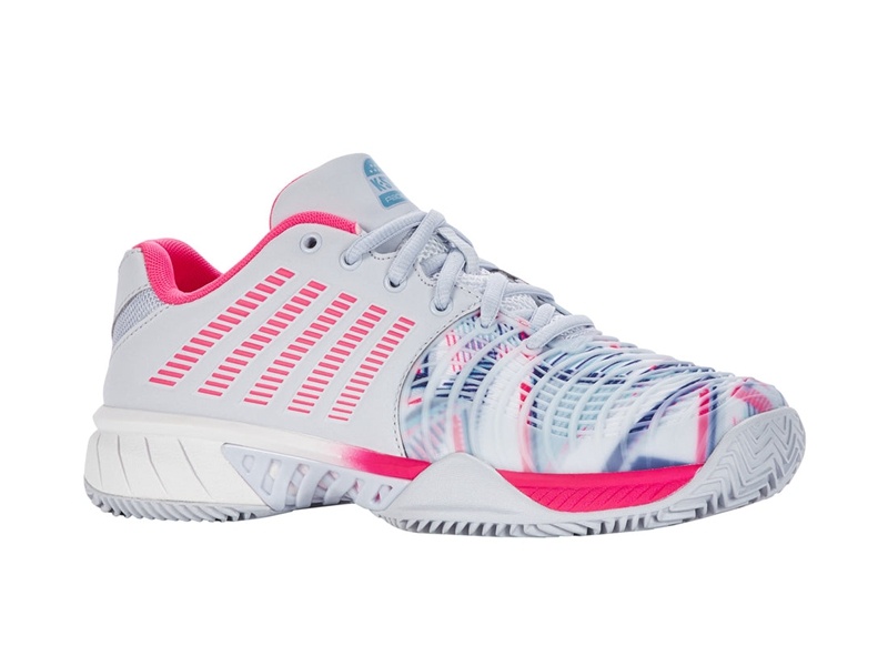 K-Swiss EXPRESS LIGHT 3 PADEL Lifestyle Ayakkabı Kadın Beyaz Pembe | 30948PGLV