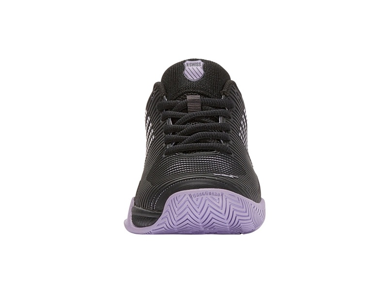 K-Swiss HYPERCOURT EXPRESS 2-WIDE Tennis Kadın Siyah Mor | 83526MZWK