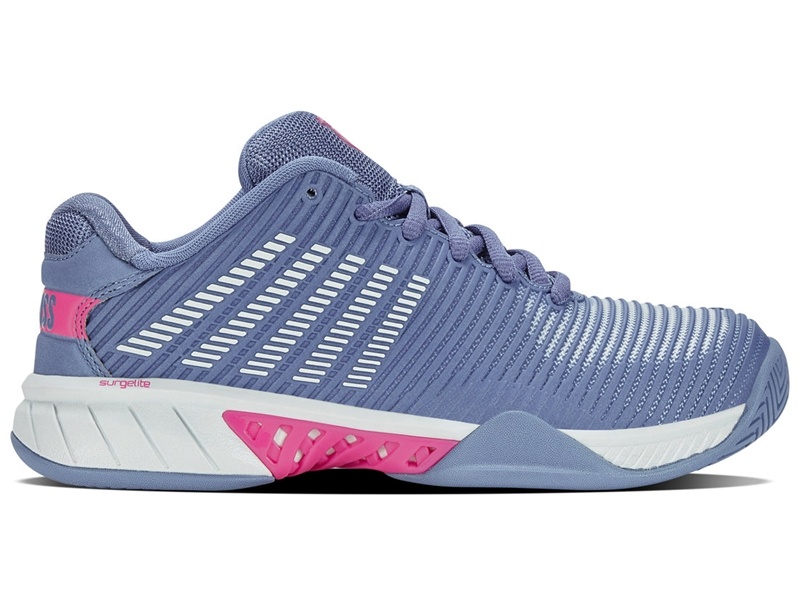 K-Swiss HYPERCOURT EXPRESS 2 Tennis Kadın Mavi Pembe | 38065WPXO