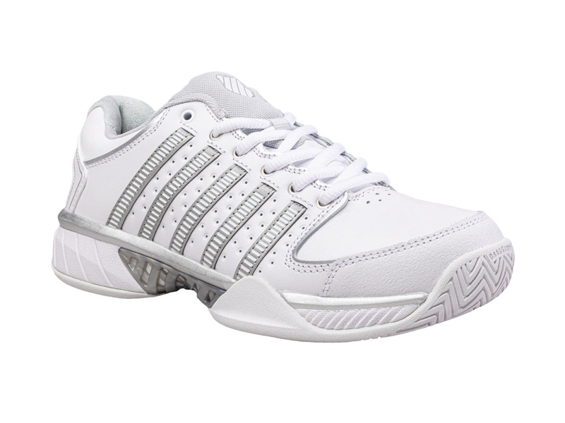 K-Swiss HYPERCOURT EXPRESS LEATHER Tennis Kadın Beyaz Gümüş | 62381YFHW