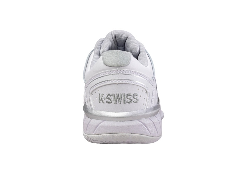 K-Swiss HYPERCOURT EXPRESS LEATHER Tennis Kadın Beyaz Gümüş | 62381YFHW