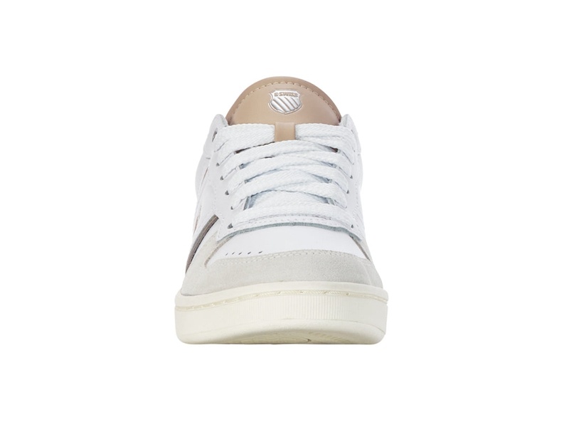 K-Swiss LOZAN MATCH LTH Lifestyle Ayakkabı Kadın Beyaz Gri Kahverengi | 56094QCPV