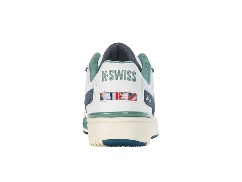 K-Swiss SI-18 RIVAL Lifestyle Ayakkabı Erkek Beyaz Mavi Yeşil | 01675SAKF