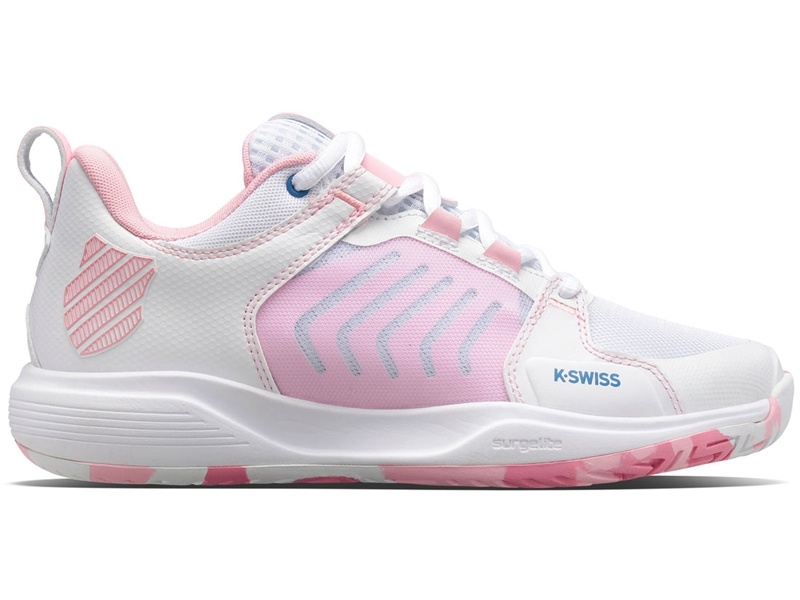 K-Swiss ULTRASHOT TEAM Tennis Kadın Beyaz Mor Pembe | 94250IKZH